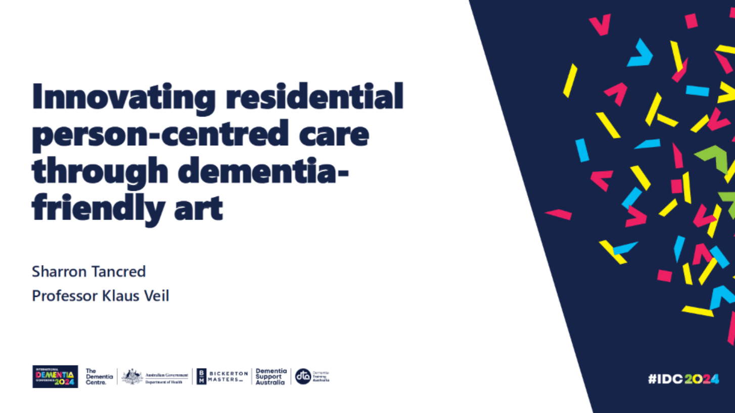 IDC 2024 'Innovating Person-centered Care through Dementia-friendly Art'