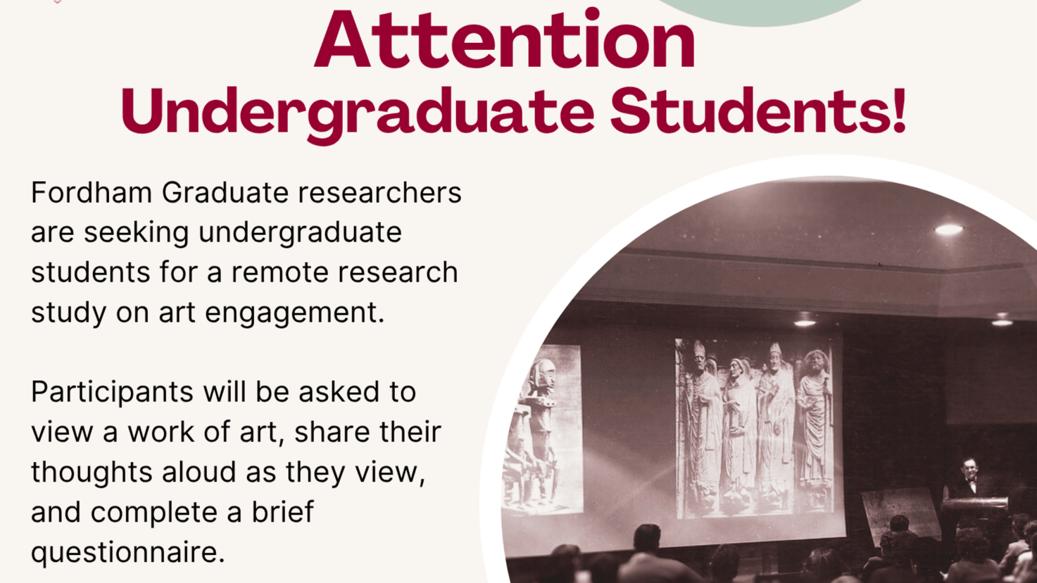 Call for Participants for a Study on Art Engagement